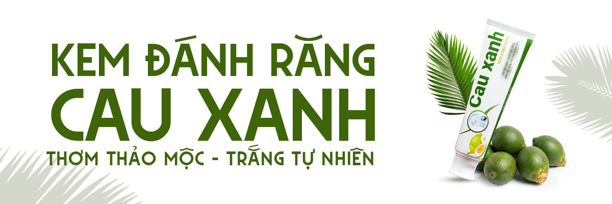 Kem Đánh Răng Cau Xanh Banner